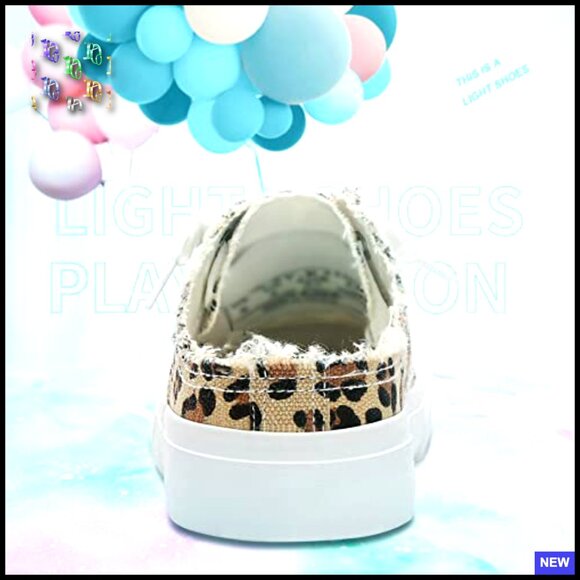 Canvas Mules Memory Foam Slip-On Backless Fashion Sneakers Comfortable Holiday - Picture 4 of 7